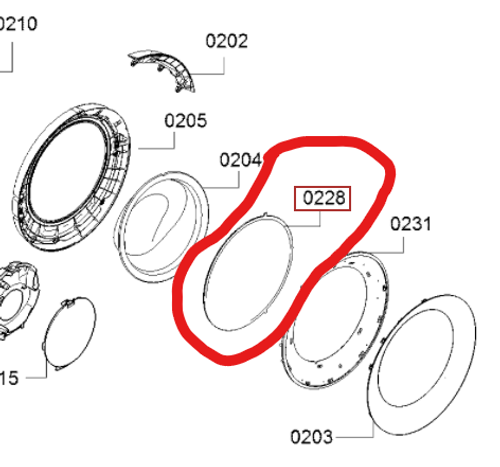 Внешняя прозрачная пластиковая панель люка
