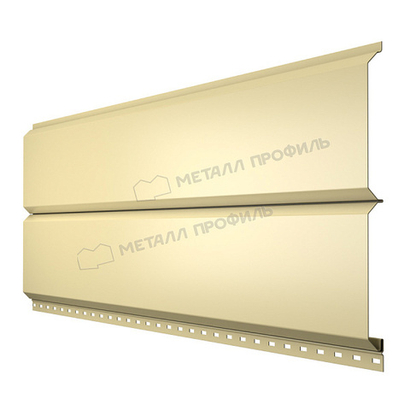 Сайдинг МЕТАЛЛ ПРОФИЛЬ Lбрус-15х240 (ПЭ-01-1014-0.45) Слоновая кость