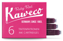Набор картриджей для перьевой ручки Kaweco Ruby Red (10000008) 6 шт. в картонной упаковке