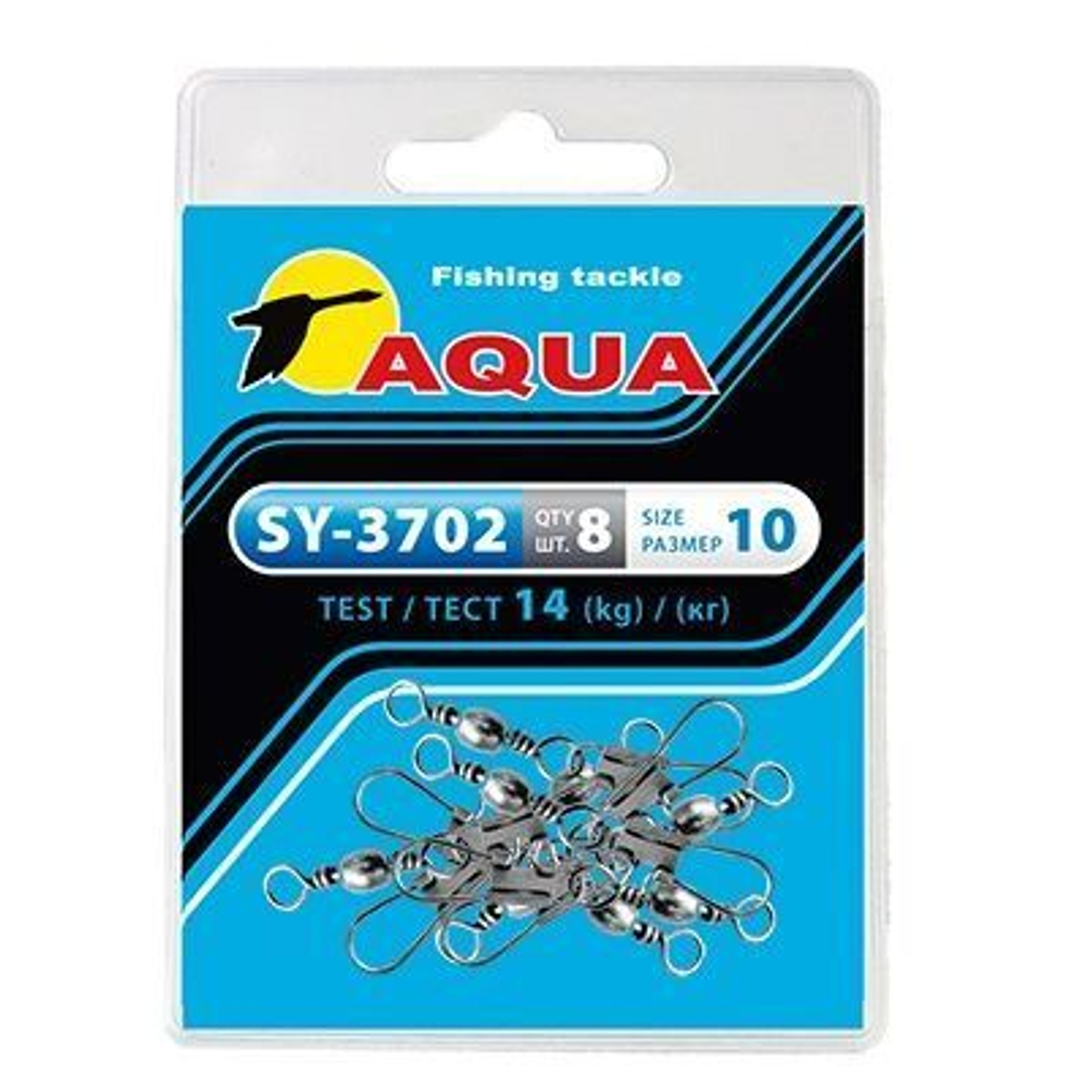 Карабин с вертлюгом для рыбалки SY-3702 №12 (упк. 8 шт.)