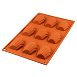 Форма силиконовая для приготовления пирожных madeleine, 17х30 см