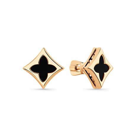 Серьги из золота 585 пробы с 2 Агатами