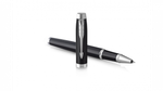 Ручка-роллер Parker IM Mat Black CT,стержень: F, цвет чернил: black, в подарочной упаковке.