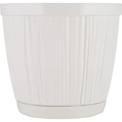 Горшок для цветов InGreen BARCELONA 1,8л, D155мм белый