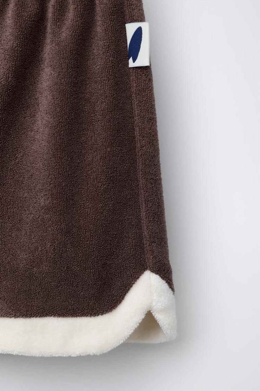 ZARA ШОРТЫ-БЕРМУДЫ ИЗ МАХРОВОЙ ТКАНИ, КОРИЧНЕВЫЙ