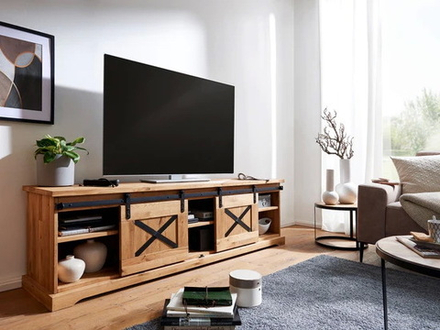 Тумба под ТВ Берген-4 из массива дуба