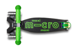 Самокат Maxi Micro Deluxe LED складной, неохром зеленый