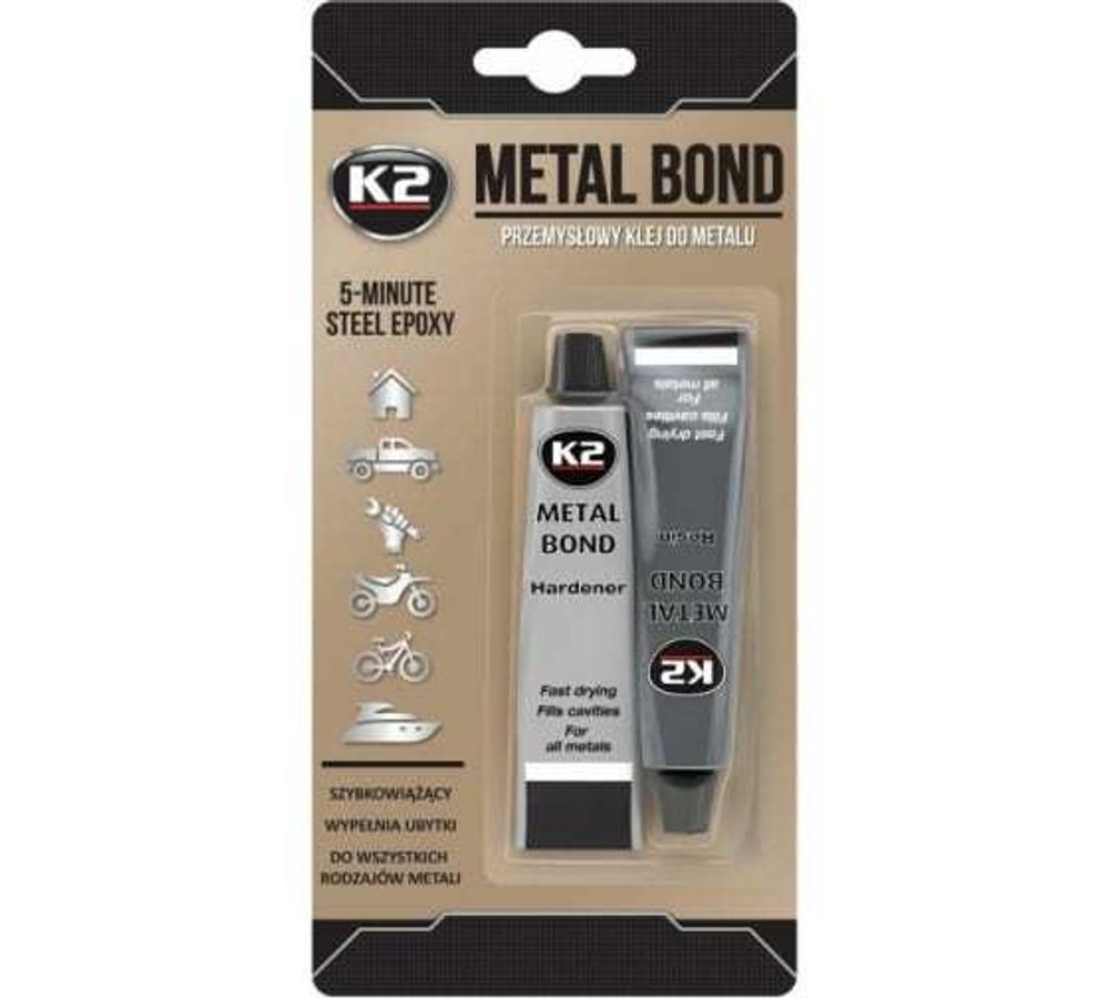 ЭПОКСИДНЫЙ КЛЕЙ ДЛЯ МЕТАЛЛА  &quot;К2&quot; METAL BOLD 56G