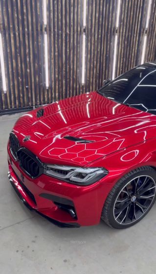 Пленка PET перламутровая красная глянцевая Metallic Red Carbins