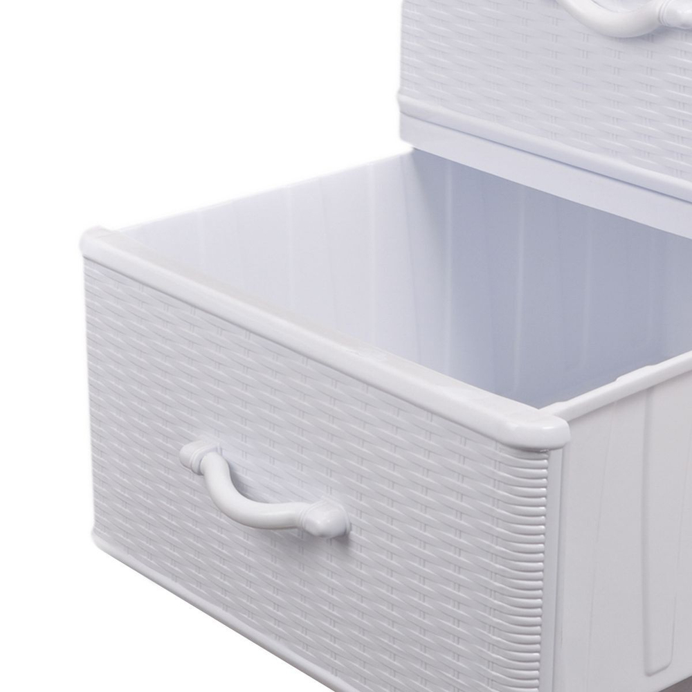 Комод 4 ящика, Дюна, 40х50х94 см, бел, 04014, Dunya Plastik