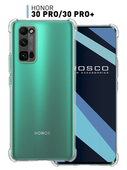 Чехол ROSCO для Honor 30 Pro;Honor 30 Pro+ оптом (арт. HW-H30P-HARD-TPU-TRANSPARENT)