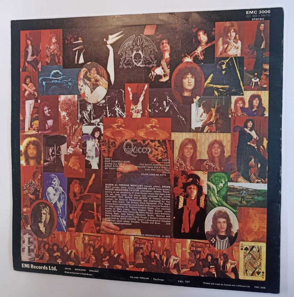Винтажная виниловая пластинка LP Queen Queen (UK 1973)