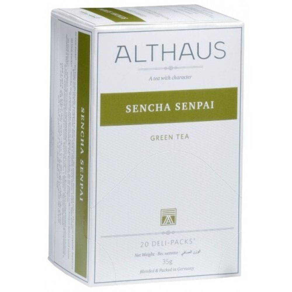 Althaus зеленый чай Sencha Senpai, 20 пакетиков
