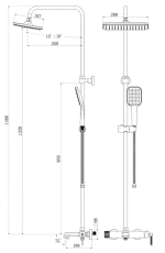 Душевая система Royce Pro (RCS-120504WH)