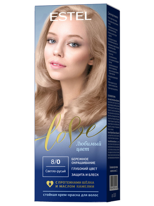 Estel Love Стойкая крем-краска для волос 8/0 светло-русый
