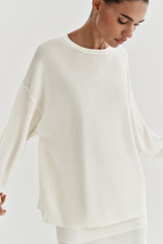 OVERSIZE ТОНКОЙ ВЯЗАНЫЙ СВИТЕР - ZARA