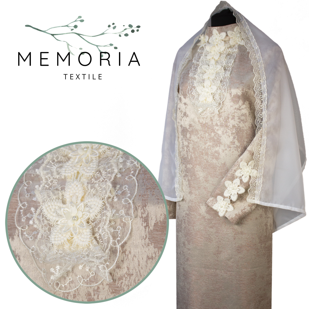 Платье ритуальное "Маргарита" c шарфом