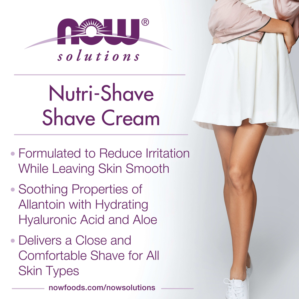 NOW Foods, Решения, нутри-бритье, натуральный крем для бритья, 237 мл (8 жидких унций)