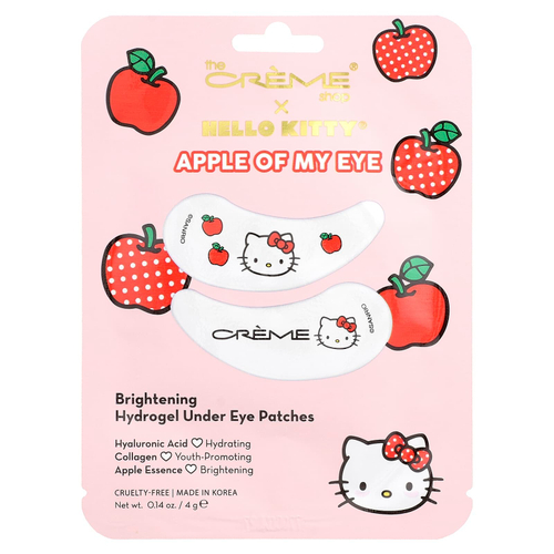 The Creme Shop, Hello Kitty®, Apple Of My Eye, гидрогелевые патчи для глаз, 4 г (0,14 унции)