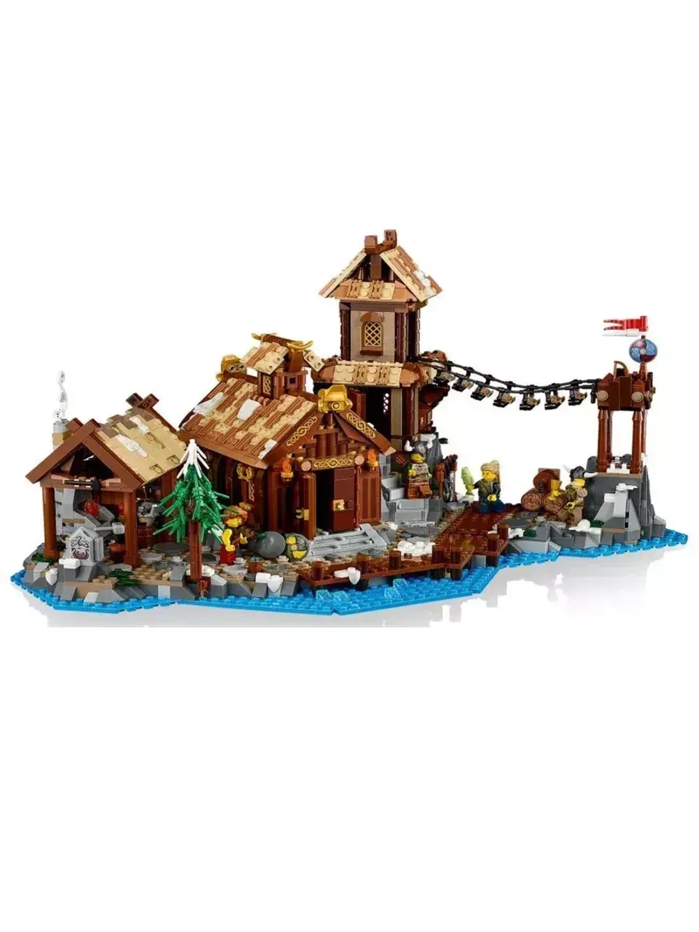 Конструктор Скандинавская деревня викингов 2103 детали