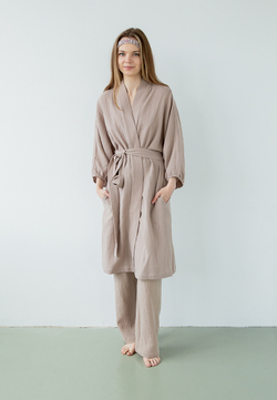 Халат Luxberry Муслин и комфорт тауп