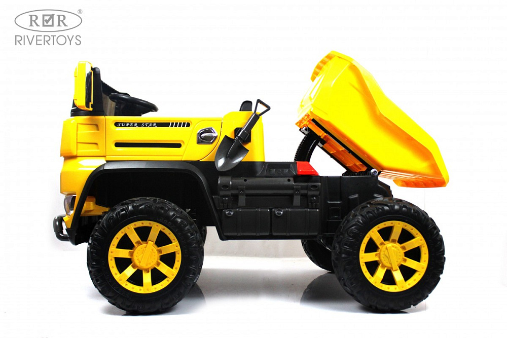 Детский электромобиль RiverToys K777AM желтый