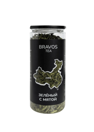 Зелёный с мятой, 100 гр