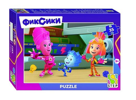 Пазлы 35 элементов 270*180мм "Фиксики. Новый сезон" (Аэроплан)