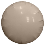 Шар фольгированный Круг 45 см (Бежевый)