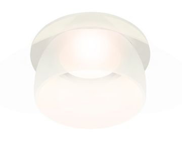Комплект встраиваемого светильника с акрилом 1*GU5.3 XC7621047 SWH/FR белый песок/белый матовый (C7621, N7177) DIY System Complects Ambrella