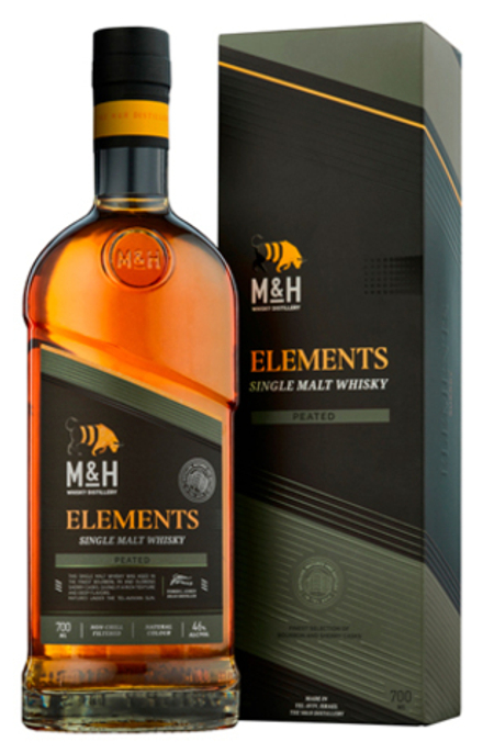 Виски M & H Elements Peated 46% 0,7 л