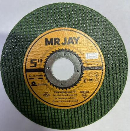 Круг отрезной по металлу абразивный, Ø 125 х 1,2 х 22 мм "MR JAY" (25/50/400)