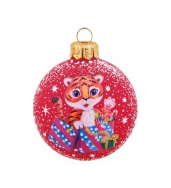 Элита НФШ-1628/1 Ел.украшение Шар «Тигренок» 65 мм