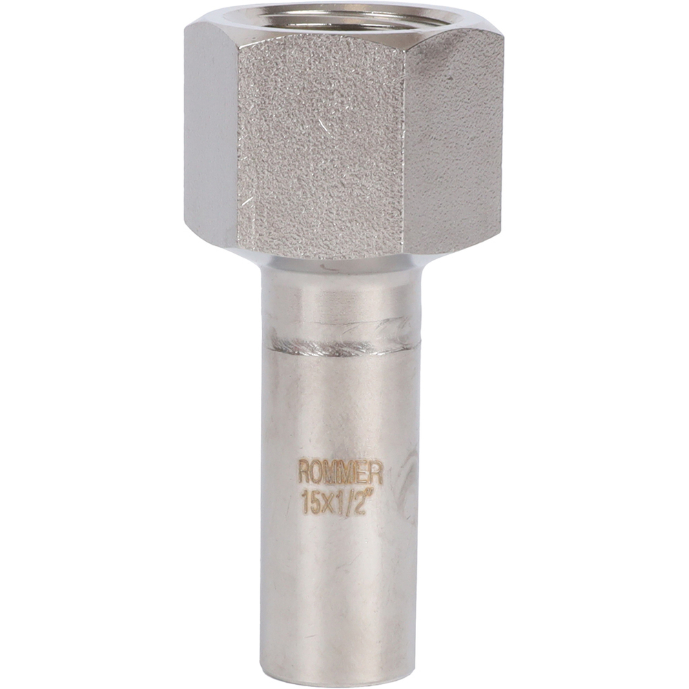 ROMMER Вставка с ВР 15x1/2" из нержавеющей стали прессовой