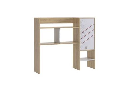 Надстройка 1200 прямая "Энерджи"  (дуб сонома/белый), Мебельсон