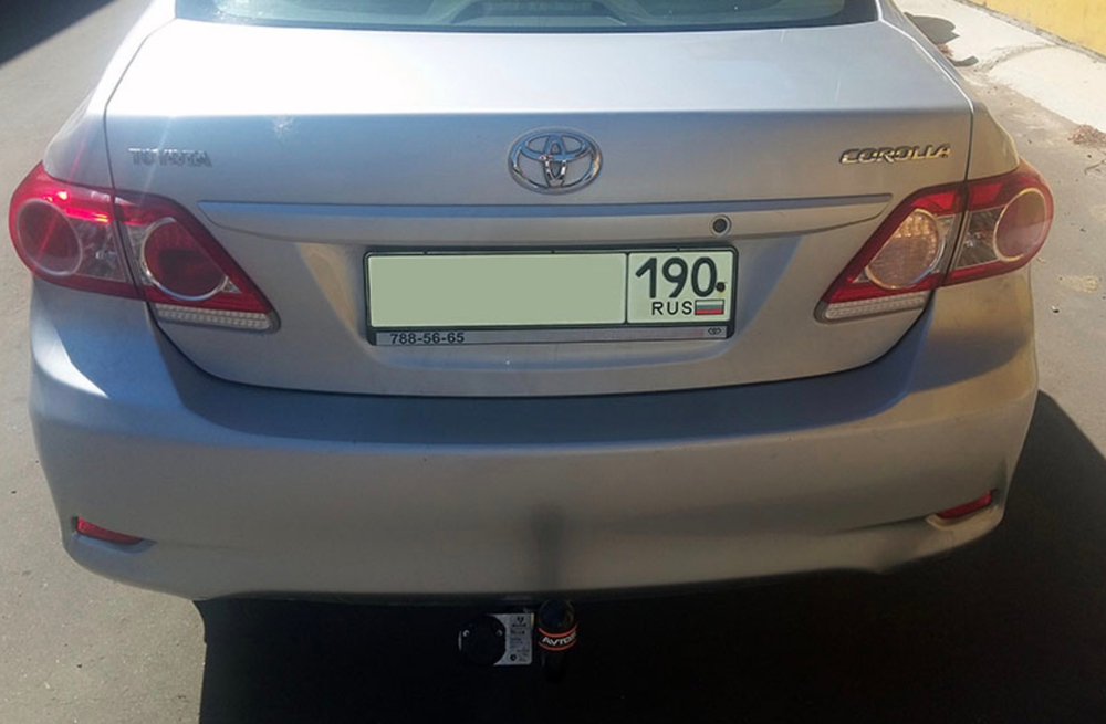 Фаркоп на TOYOTA COROLLA (2007) (без электрики, паспорт/сертификат в комплекте) Автос.TY 18