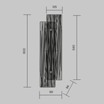 Настенный светильник (бра) Maytoni MOD439WL-L10BSK