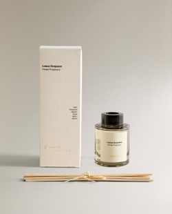 Zara Home Аромадиффузор Lemon Bergamot 100 мл, тростниковые палочки микадо, аромат свежий цитрусовый, Горчичный