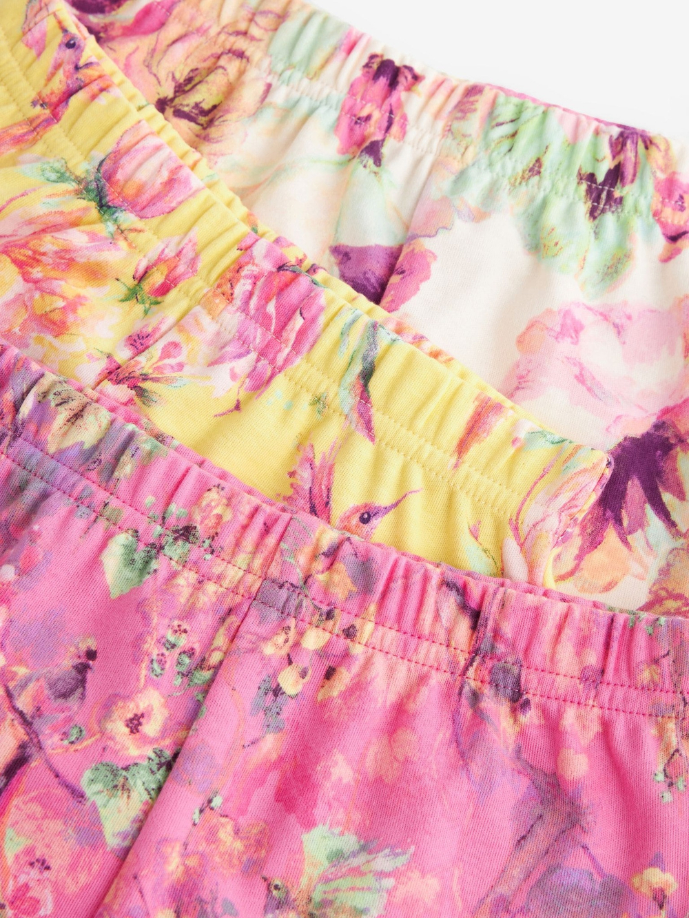 Пижама для девочки Next 604-291, 3 шт., Розовый, Светло-желтый