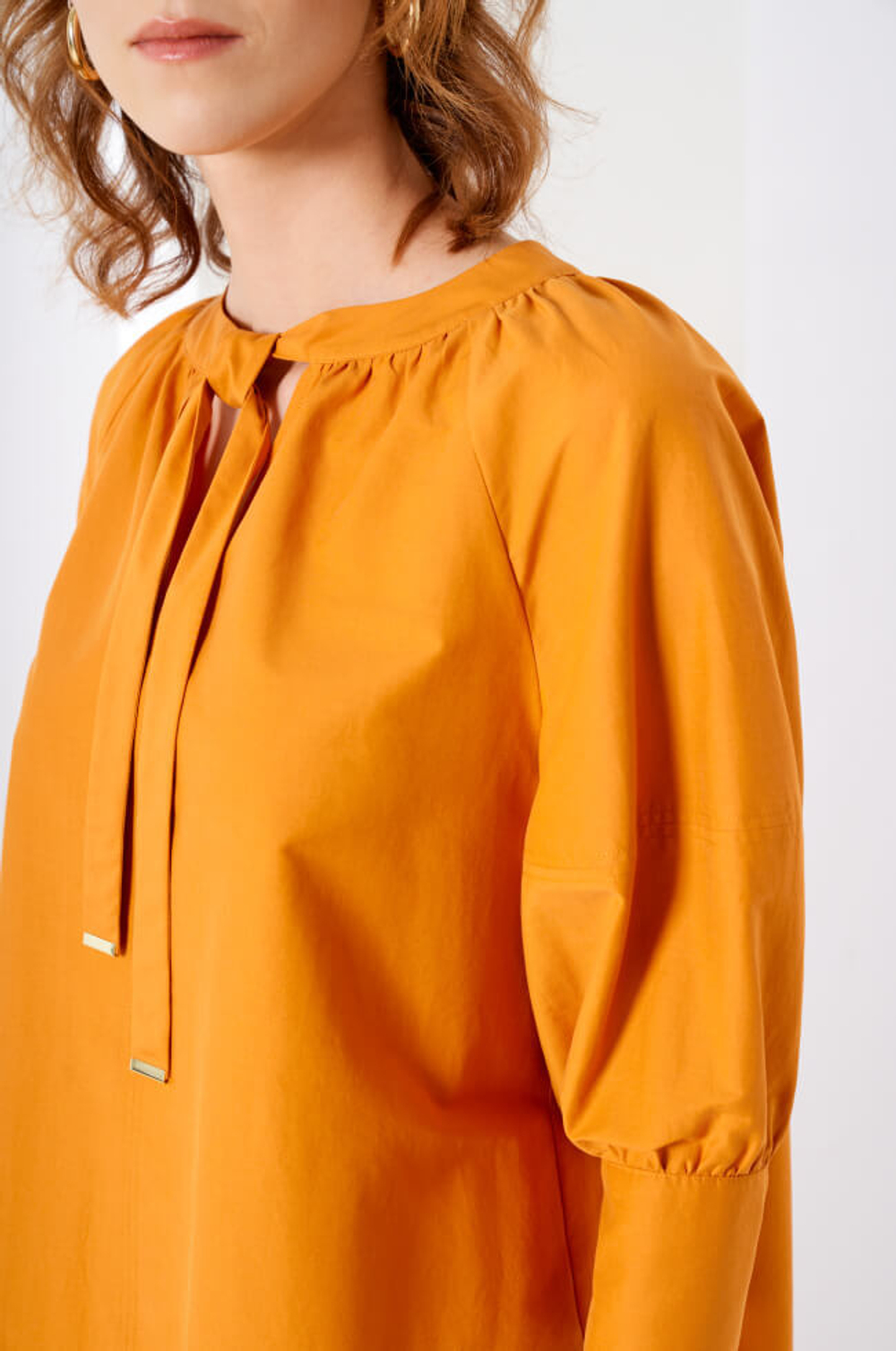 22342 Блузка женская (оранжевый)