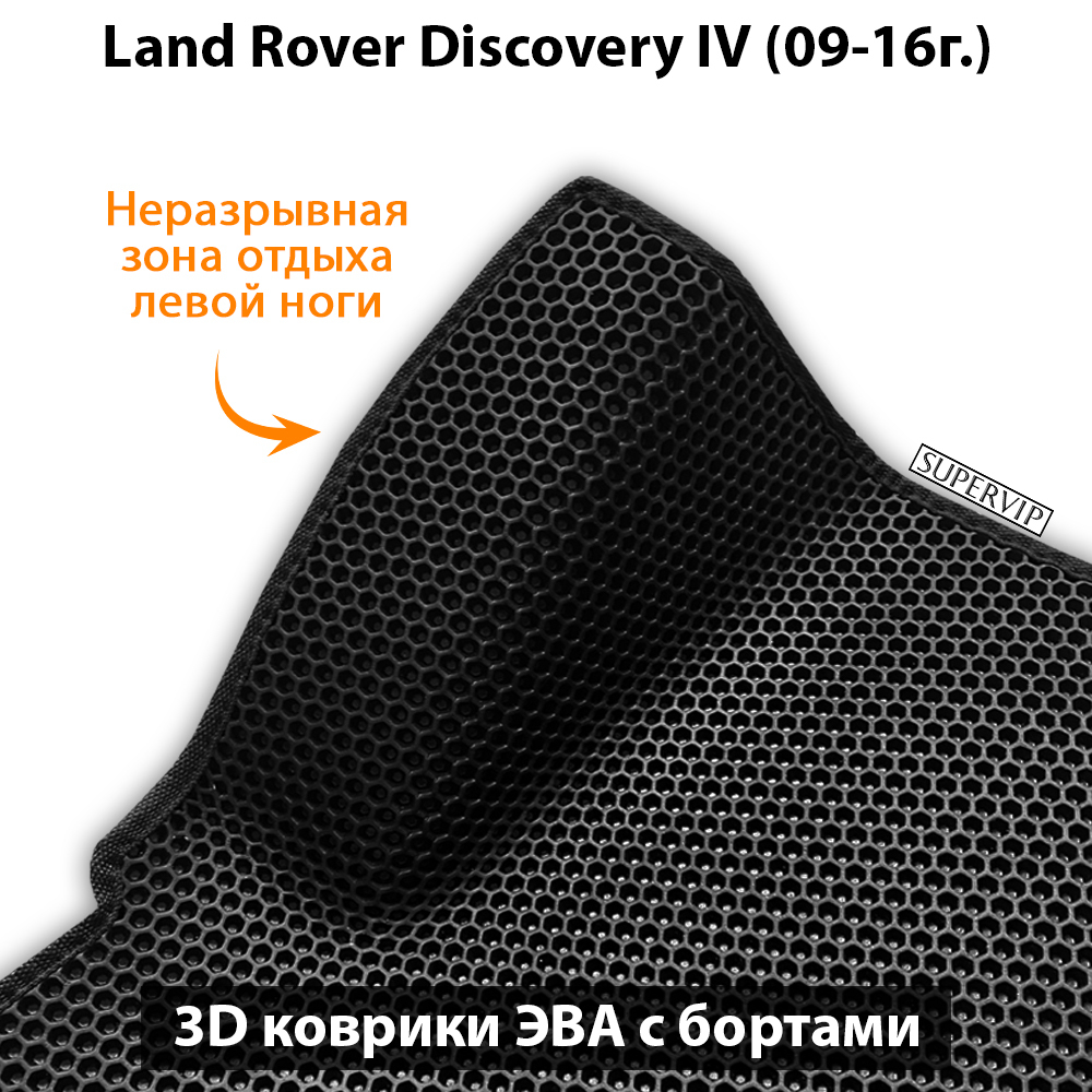 передние ева коврики в салон авто для land rover discovery 09-16 от supervip