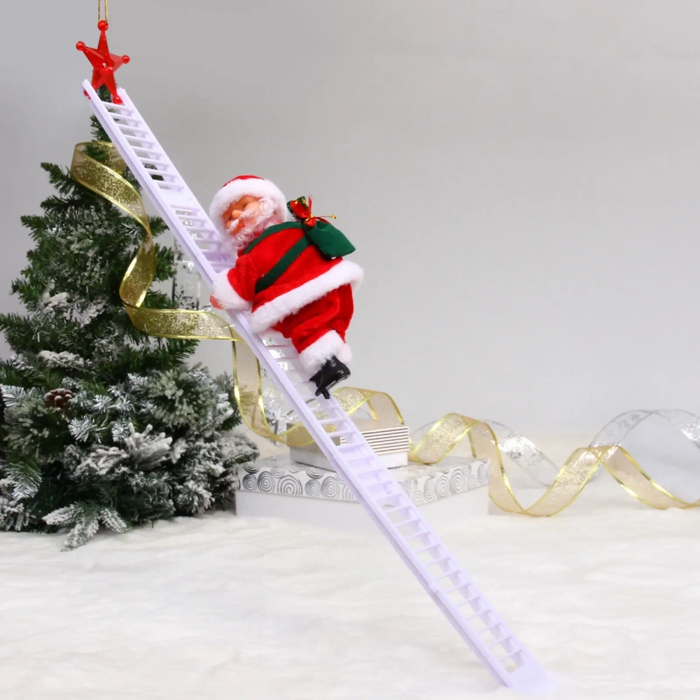 Дед Мороз на лестнице «Под новогодней звездой» 25 см