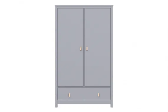 Шкаф двухдверный Ellipse Wood Серый
