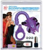 Клиторальный стимулятор Topco Adam & Eve «Скорпион» с кольцом