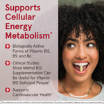 Jarrow Formulas, веганский метил B12 и метилфолат, максимальная сила действия, со вкусом вишни, 60 жевательных таблеток