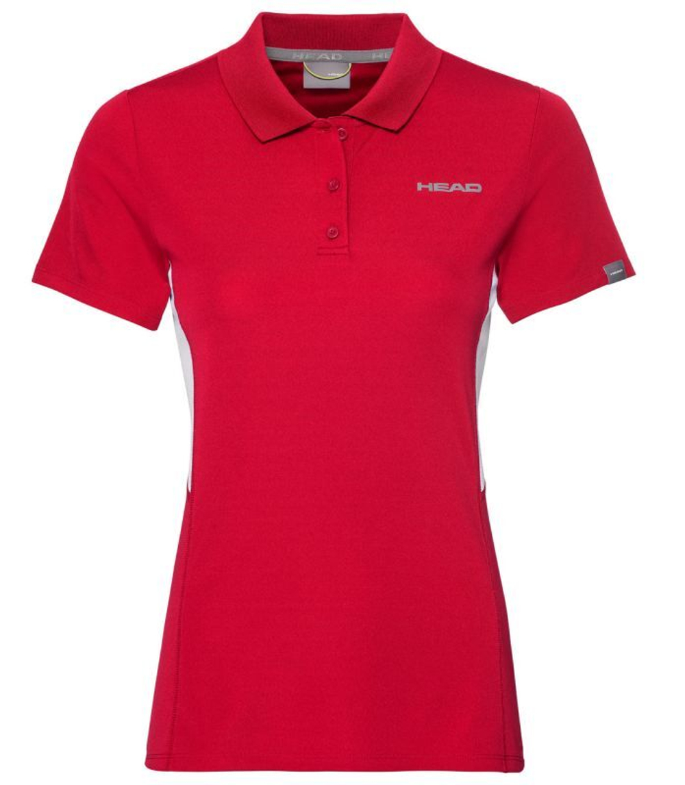 Футболка для девочки Head Club Tech Polo Shirt - Red