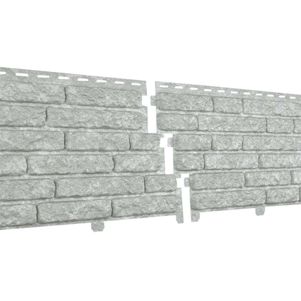 Панель фасадная Ю-Пласт Стоун Хаус Светло-серый кварцит 2000х250 мм