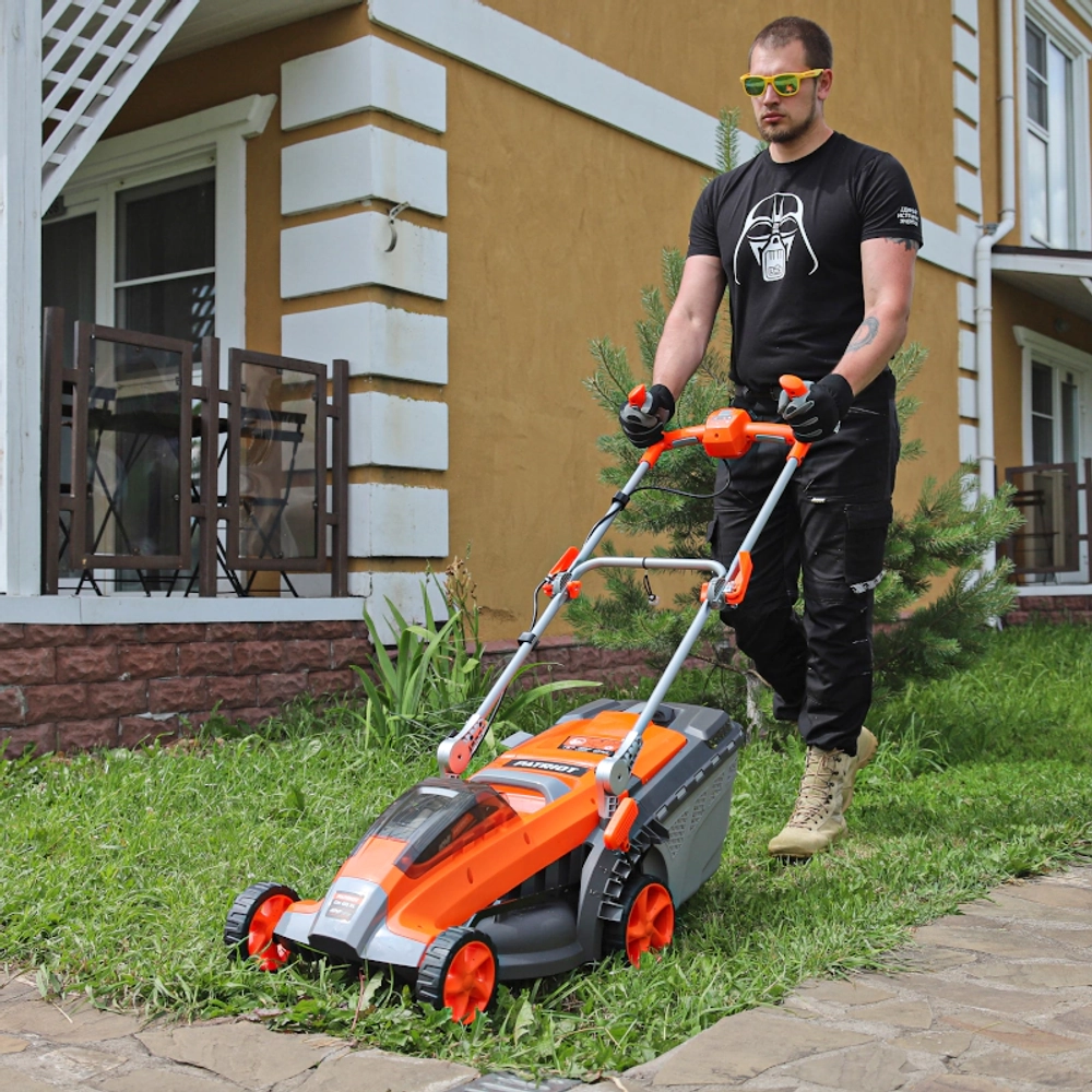 Газонокосилка аккумуляторная PATRIOT CM 435XL 40В (1 x 2.5 Ач, ЗУ) нож 37 см, 512201435