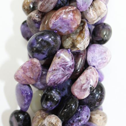 Чароит (хороший) галтовка бусины 9-11мм