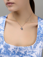 Колье "Simple words T" Silver